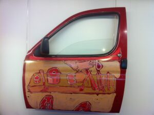 Carpaint on complete left cardoor